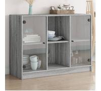 vidaXL Buffet sonoma gris 102x37x75,5 cm bois d'ingénierie