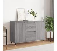 vidaXL Buffet sonoma gris 104x35x70 cm bois d'ingénierie