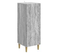 vidaXL Buffet Sonoma Gris 33 x 34,5 x 90 cm Bois d'ingénierie, Buffet rectangulaire Vintage, Rangement spacieux, Meuble d'intérieur pour Salon, Organisation Repas