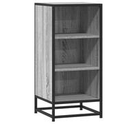 vidaXL Buffet Sonoma - Bois d'ingénierie et métal, 35,5x35x76 cm - Gris
