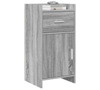 vidaXL Buffet Sonoma Gris 40 x 36 x 80 cm Bois d'ingénierie,