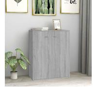vidaXL Buffet Sonoma gris Bois d'ingénierie 60 x 30 x 75 cm