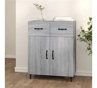 vidaXL Buffet sonoma gris 69,5x34x90 cm bois d'ingénierie817361 Gris G