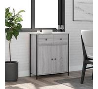 vidaXL Buffet sonoma gris 70x30x80 cm bois d'ingénierie 835527 Gris G