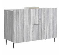 vidaXL Buffet Sonoma Gris 89 x 34,5 x 62 cm Bois d'ingénierie, Bahut rectangulaire Moderne, Rangement généreux pour Le Salon, Cabinet élégant, unité Polyvalente
