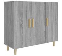 vidaXL Buffet Sonoma Gris 90x34x80 cm Bois d'ingénierie