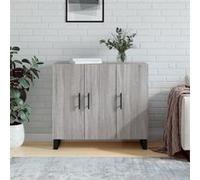 vidaXL Buffet sonoma gris 90x34x80 cm bois d'ingénierie828138 Gris G
