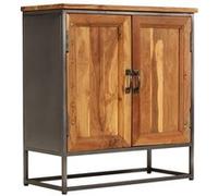 vidaXL Buffet Teck recyclé et acier 65 x 30 x 70 cm Brun