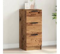 vidaXL Buffet de rangement Vieux Bois 30x30x70 cm, bois d'ingénierie