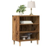 vidaXL Buffet vieux bois 57x35x75 cm bois d'ingénierie, armoire de rangement, meuble d'entrée, meuble d'appoint, meuble de 856468