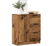 vidaXL Buffet vieux bois 60x30x70 cm bois d'ingénierie 856836 Marron G