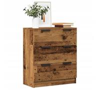 vidaXL Buffet Vieux Bois 60x30x70 cm Bois d'ingénierie, Meuble de Rangement, Placard, Meuble d'entrée, Meuble Buffet, Meuble de Rangement de Cuisine
