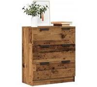 vidaXL Buffet Vieux Bois Meuble de rangement 60x30x70 cm Bois d'ingénierie Marron