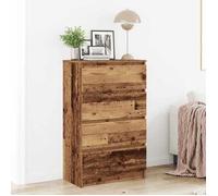vidaXL Buffet Vieux Bois 60x35x98,5 cm Bois d'ingénierie, Armoire de Rangement, Armoire de Couloir, Armoire latérale, Armoire de Rangement de Cuisine