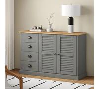vidaXL Buffet VIGO gris 113x40x75 cm