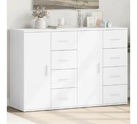 vidaXL Buffets 2 pcs 59x39x80 cm - Blanc
