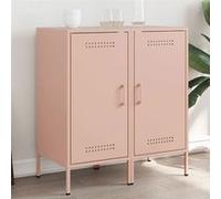 vidaXL Buffets 2 pcs, Armoires avec Pieds, Placards avec Porte, Meubles de Rangement Salon Chambre à Coucher, Rose 36x39x79 843015 Rose G