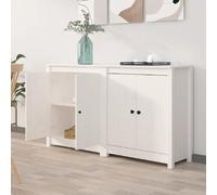 vidaXL Buffets 2 pcs Blanc