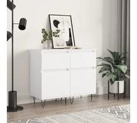 vidaXL Buffets 2 pcs - Blanc