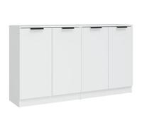 vidaXL Buffets 2 pcs Blanc 60x30x70 cm Bois d'ingénierie