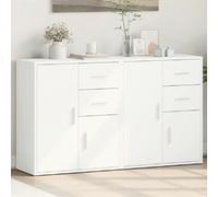 VidaXL Buffets - 2 pcs Blanc 60x31x70 cm Bois d'ingénierie