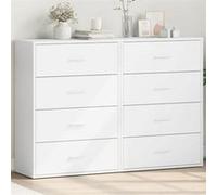 vidaXL Buffets 2 pcs 60x31x84 cm - Blanc