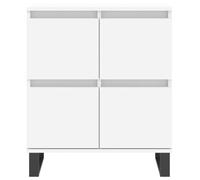 vidaXL Buffets 2 pcs blanc bois d'ingénierie