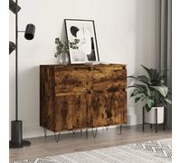 VidaXL Buffets 2 pcs - Chêne fumé - 40 x 35 x 70 cm