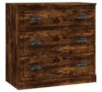 Buffets 2 pcs chêne fumé bois d'ingénierie