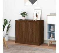 vidaXL Buffets 2 pcs 37,5x35,5x67,5 cm - Chêne marron