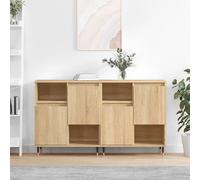 vidaXL Buffets 2 pcs Chêne sonoma