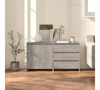VIDAXL Buffets 2 pcs Gris béton