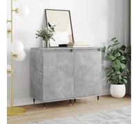 vidaXL Buffets 2 pcs gris béton 40 x 35 x 70 cm bois d'ingénierie 831045
