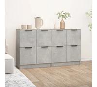 vidaXL Buffets 2 pcs Gris Béton