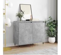 vidaXL Buffets 2 pcs gris béton 40x35x70 cm bois d'ingénierie 831045