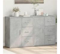 vidaXL Buffets 2 pièces Gris béton 60×31×70 cm Bois d'ingénierie 3276556