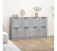 vidaXL Buffets 2 pcs - Sonoma gris