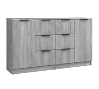 vidaXL Buffets 2 pcs Sonoma gris 60x30x70 cm Bois d'ingénierie