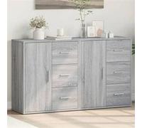 vidaXL Lot de 2 buffets Sonoma gris 60×31×70 cm bois d'ingénierie 3276558