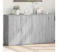 vidaXL Buffets (2 pièces) Sonoma gris 60x31x70 cm, bois d'ingénierie, armoire de rangement 3276544