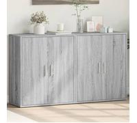 vidaXL Buffets (2 pièces) Sonoma gris 60x31x70 cm, bois d'ingénierie, armoire de rangement 3276544