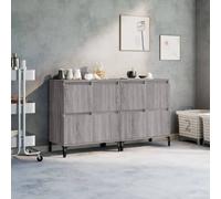 vidaXL Buffets 2 pcs Sonoma Gris 60x35x70 cm