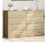 VIDAXL Buffets 2 pièces - Chêne sonoma