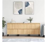 vidaXL Buffets 3 pcs, Armoires de Salon avec Rangement, Organisateur de Maison Salle de Séjour Intérieur, Moderne, Chêne Sonoma Bois d'Ingénierie Marron G