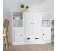 vidaXL Buffets 3 pcs blanc