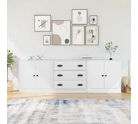 VidaXL Buffets 3 pcs - Blanc 210x35,5x67,5 cm