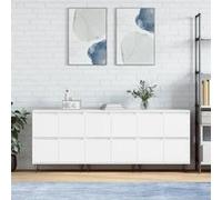 vidaXL Buffets 3 pcs - Blanc
