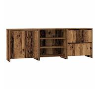 Vidaxl Buffets 3 Pcs Bois Ancien 70 X 41 X 75 Cm Bois D'ingénierie