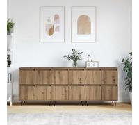 Vidaxl Buffets 3 Pcs Chêne Artisanal 180 X 35 X 70 Cm