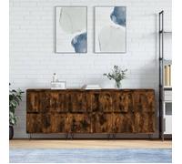 vidaXL Buffets 3 pcs - Chêne fumé